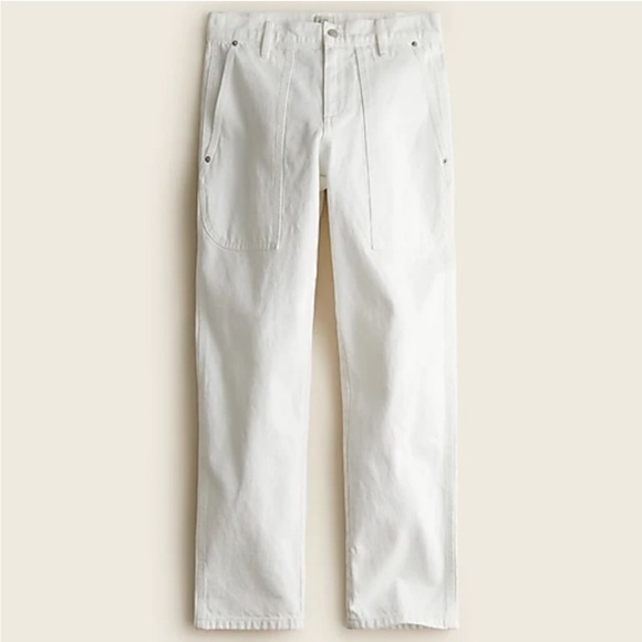 J.Crew High-Rise Patch Pocket Straight-Leg Jean - Picture 1 of 14